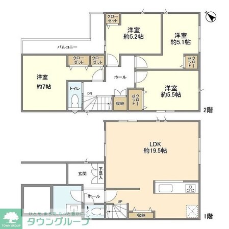 Kolet七里#04の物件間取画像